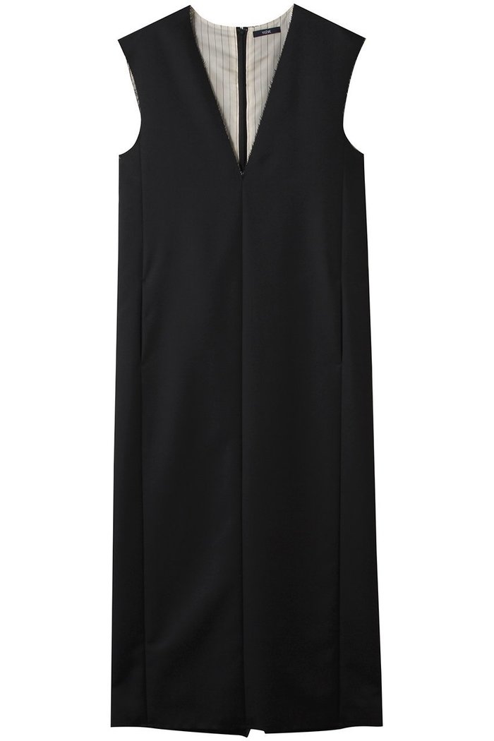 【イレーヴ/YLEVE】のウール モヘヤ ギャバ × ビスコース コットン サテン ワンピース インテリア・キッズ・メンズ・レディースファッション・服の通販 founy(ファニー) https://founy.com/ ファッション Fashion レディースファッション Fashion for Women ワンピース Dresses チュニック Tunic Tops & Dresses インナー Innerwear サテン Satin, Glossy Fabric チュニック Tunic, Long Top ノースリーブ Sleeveless, No-Sleeve ロング Long, Long-Length A/W・秋冬 Autumn/Winter |ID: prp329100004640127 ipo3291000000036151785