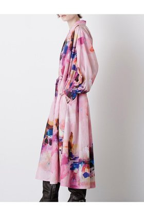 【ヒューエルミュージアム/hueLe Museum】の【STUMBLY】Art Printed Shirt Dress 人気、トレンドファッション・服の通販 founy(ファニー) ファッション Fashion レディースファッション Fashion for Women ワンピース Dresses フォーマル・パーティードレス・結婚式用ドレス Elegant & Casual Dresses チュニック Tunic Tops & Dresses アイレット Eyelet Lace タイプライター Typewriter Fabric, Crisp Cotton チュニック Tunic, Long Top ドレス Dress, One-Piece プリント Print, Printed Pattern ロング Long, Long-Length 再入荷 Restock / Back in Stock |ID:prp329100004640128