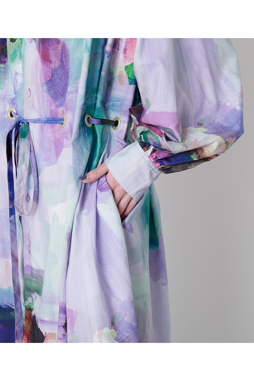 【ヒューエルミュージアム/hueLe Museum】の【STUMBLY】Art Printed Shirt Dress 人気、トレンドファッション・服の通販 founy(ファニー) 　ファッション　Fashion　レディースファッション　Fashion for Women　ワンピース　Dresses　フォーマル・パーティードレス・結婚式用ドレス　Elegant & Casual Dresses　チュニック　Tunic Tops & Dresses　2025年　2025　2025-2026秋冬・A/W　Autumn/Winter 2025–26 AW25–26　アイレット　Eyelet Lace　タイプライター　Typewriter Fabric, Crisp Cotton　チュニック　Tunic, Long Top　ドレス　Dress, One-Piece　プリント　Print, Printed Pattern　ロング　Long, Long-Length　A/W・秋冬　Autumn/Winter　other-6|ID: prp329100004640128 ipo3291000000033449884