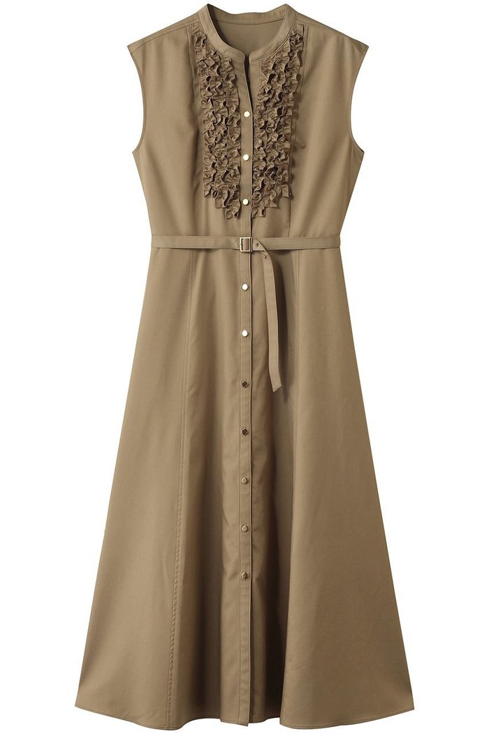 【アルアバイル/allureville】のデニムライクツイルワンピース インテリア・キッズ・メンズ・レディースファッション・服の通販 founy(ファニー) https://founy.com/ ファッション Fashion レディースファッション Fashion for Women ワンピース Dresses チュニック Tunic Tops & Dresses チュニック Tunic, Long Top ツイル Twist, Twisted Detail ノースリーブ Sleeveless, No-Sleeve フェミニン Feminine, Girly フリル Frill, Ruffle フレア Flare, Flared フロント Front, Front Design ロング Long, Long-Length |ID: prp329100004640132 ipo3291000000035534610