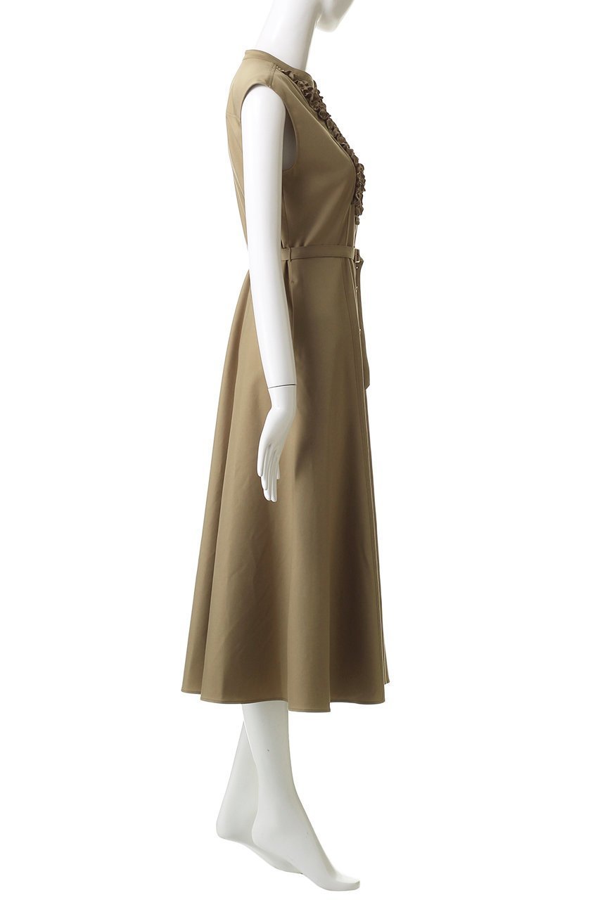 【アルアバイル/allureville】のデニムライクツイルワンピース 人気、トレンドファッション・服の通販 founy(ファニー) 　ファッション　Fashion　レディースファッション　Fashion for Women　ワンピース　Dresses　チュニック　Tunic Tops & Dresses　チュニック　Tunic, Long Top　ツイル　Twist, Twisted Detail　ノースリーブ　Sleeveless, No-Sleeve　フェミニン　Feminine, Girly　フリル　Frill, Ruffle　フレア　Flare, Flared　フロント　Front, Front Design　ロング　Long, Long-Length　再入荷　Restock / Back in Stock　other-3|ID: prp329100004640132 ipo3291000000035534614