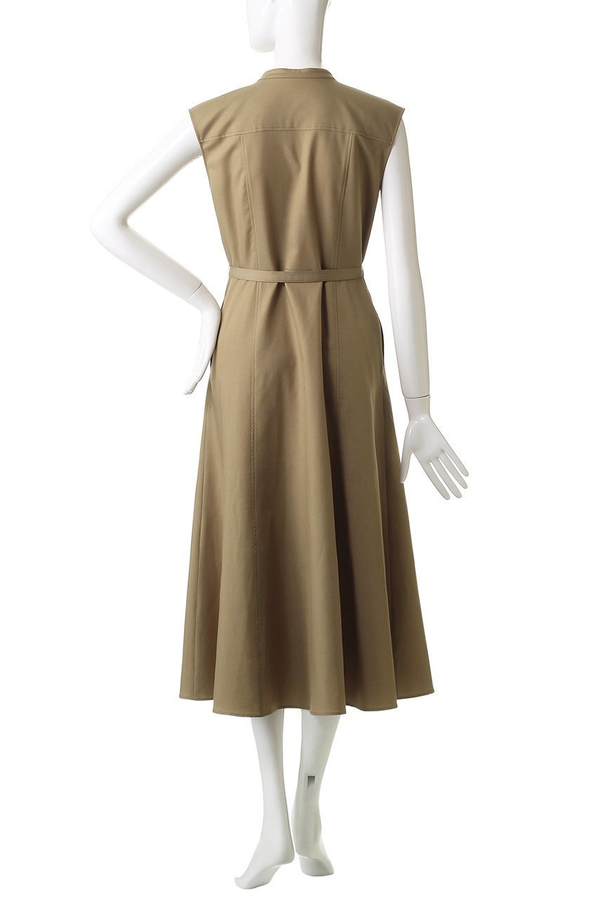 【アルアバイル/allureville】のデニムライクツイルワンピース 人気、トレンドファッション・服の通販 founy(ファニー) 　ファッション　Fashion　レディースファッション　Fashion for Women　ワンピース　Dresses　チュニック　Tunic Tops & Dresses　チュニック　Tunic, Long Top　ツイル　Twist, Twisted Detail　ノースリーブ　Sleeveless, No-Sleeve　フェミニン　Feminine, Girly　フリル　Frill, Ruffle　フレア　Flare, Flared　フロント　Front, Front Design　ロング　Long, Long-Length　再入荷　Restock / Back in Stock　other-4|ID: prp329100004640132 ipo3291000000035534615