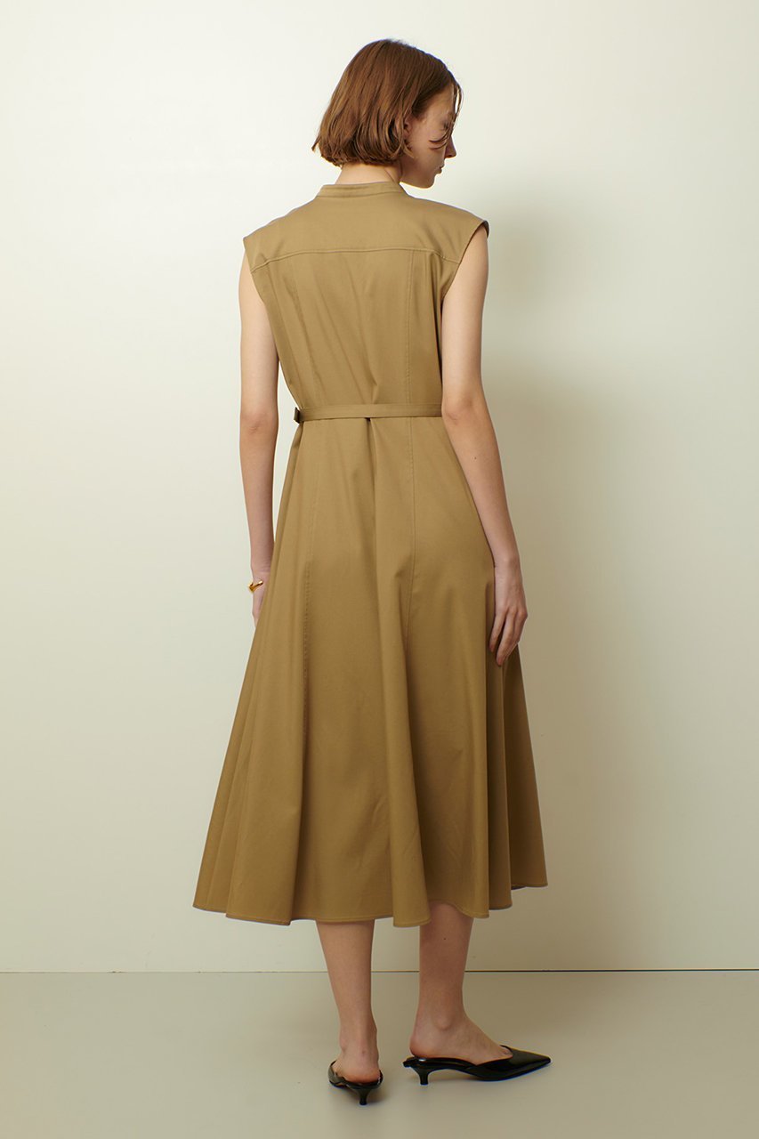 【アルアバイル/allureville】のデニムライクツイルワンピース 人気、トレンドファッション・服の通販 founy(ファニー) 　ファッション　Fashion　レディースファッション　Fashion for Women　ワンピース　Dresses　チュニック　Tunic Tops & Dresses　チュニック　Tunic, Long Top　ツイル　Twist, Twisted Detail　ノースリーブ　Sleeveless, No-Sleeve　フェミニン　Feminine, Girly　フリル　Frill, Ruffle　フレア　Flare, Flared　フロント　Front, Front Design　ロング　Long, Long-Length　再入荷　Restock / Back in Stock　other-7|ID: prp329100004640132 ipo3291000000035534620