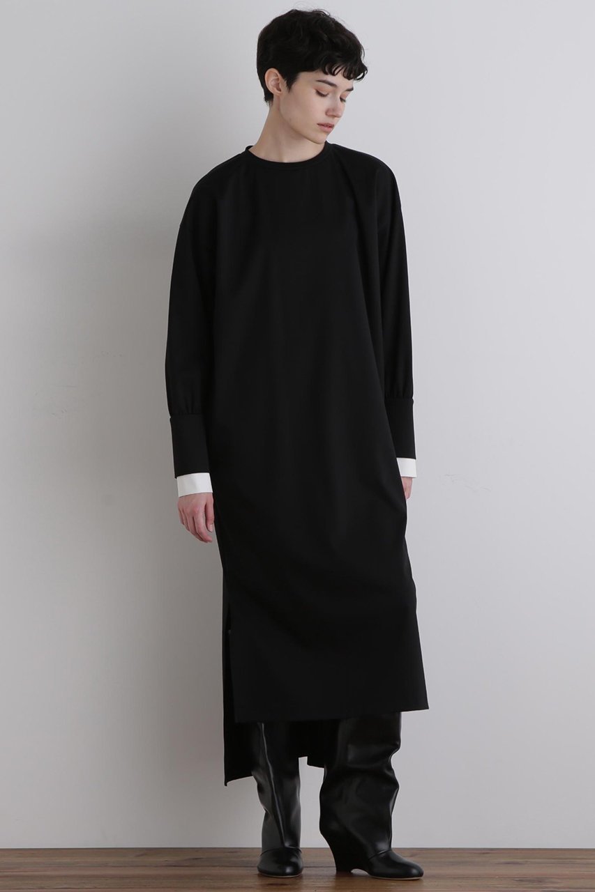 【ル フィル/LE PHIL】のマットダンボールコンビワンピース 人気、トレンドファッション・服の通販 founy(ファニー) 　ファッション　Fashion　レディースファッション　Fashion for Women　ワンピース　Dresses　チュニック　Tunic Tops & Dresses　2025年　2025　2025-2026秋冬・A/W　Autumn/Winter 2025–26 AW25–26　カフス　Cuff Design　コンパクト　Compact, Small Size　シンプル　Simple, Minimal　スタンダード　Standard, Basic　チュニック　Tunic, Long Top　フォルム　Silhouette, Form　ロング　Long, Long-Length　定番　Standard, Basic Item　A/W・秋冬　Autumn/Winter　other-2|ID: prp329100004640133 ipo3291000000033449923