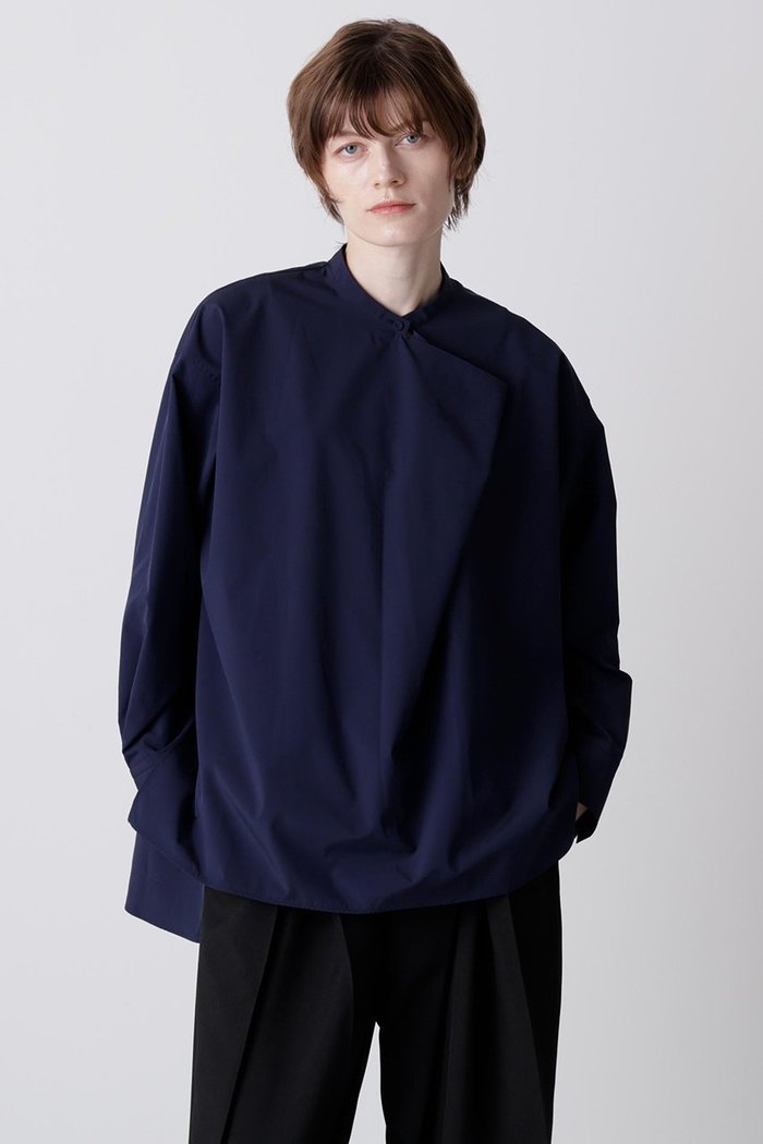 【ヒューエルミュージアム/hueLe Museum】の【hLM】タックネックブラウス インテリア・キッズ・メンズ・レディースファッション・服の通販 founy(ファニー) https://founy.com/ ファッション Fashion レディースファッション Fashion for Women トップス・カットソー Cut & Sew Tops シャツ・ブラウス・オフィスカジュアル Elegant Blouses & Button-Ups インナー Innerwear エレガント 上品 Elegant ジャケット Jacket, Outerwear ストレッチ Stretch, Stretchy Fabric スリーブ Sleeve, Long Sleeve / Short Sleeve ドレープ Drape, Draping Fabric フロント Front, Front Design ロング Long, Long-Length |ID: prp329100004640137 ipo3291000000035798167