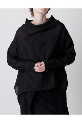 【ヒューエルミュージアム/hueLe Museum】の【hLM】スパンボイルブラウス 人気、トレンドファッション・服の通販 founy(ファニー) ファッション Fashion レディースファッション Fashion for Women トップス・カットソー Cut & Sew Tops シャツ・ブラウス・オフィスカジュアル Elegant Blouses & Button-Ups 2025年 2025 2025-2026秋冬・A/W Autumn/Winter 2025–26 AW25–26 インナー Innerwear エレガント 上品 Elegant シンプル Simple, Minimal ジャケット Jacket, Outerwear スリーブ Sleeve, Long Sleeve / Short Sleeve ドレープ Drape, Draping Fabric ロング Long, Long-Length A/W・秋冬 Autumn/Winter |ID:prp329100004640139