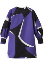 【エムフィル/M Fil】のノクターン プリント ギャザースリーブロングブラウス パープル|ID:prp329100004640141