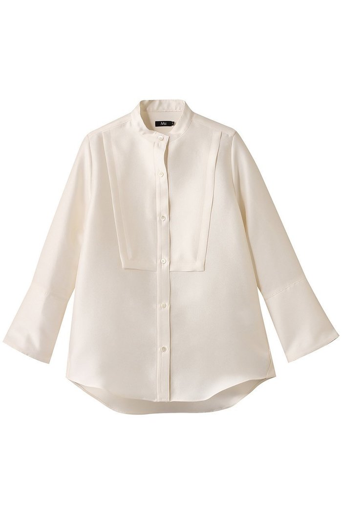 【エムフィル/M Fil】のシルキーWクロス ロングカフスシャツ インテリア・キッズ・メンズ・レディースファッション・服の通販 founy(ファニー) https://founy.com/ ファッション Fashion レディースファッション Fashion for Women トップス・カットソー Cut & Sew Tops シャツ・ブラウス・オフィスカジュアル Elegant Blouses & Button-Ups なめらか Smooth, Silky Texture カフス Cuff Design シンプル Simple, Minimal スリーブ Sleeve, Long Sleeve / Short Sleeve ダブル Double, Double-Breasted ロング Long, Long-Length エレガント 上品 Elegant |ID: prp329100004640143 ipo3291000000033449990