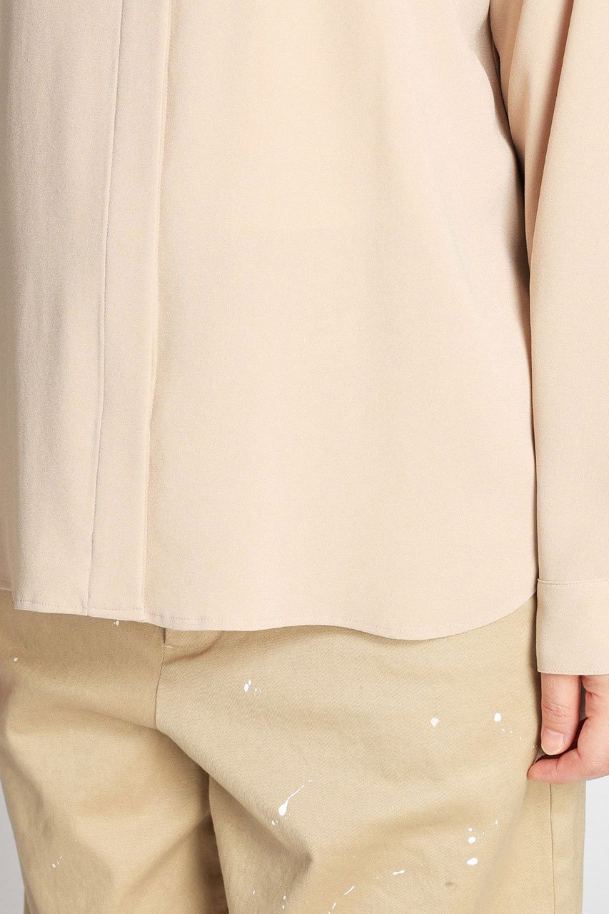 【ブリル/BRILL】のスタンドカラートリアセシャツ 人気、トレンドファッション・服の通販 founy(ファニー) 　ファッション　Fashion　レディースファッション　Fashion for Women　トップス・カットソー　Cut & Sew Tops　シャツ・ブラウス・オフィスカジュアル　Elegant Blouses & Button-Ups　2025年　2025　2025-2026秋冬・A/W　Autumn/Winter 2025–26 AW25–26　サテン　Satin, Glossy Fabric　スリット　Slit, Slit Detail　スリーブ　Sleeve, Long Sleeve / Short Sleeve　ロング　Long, Long-Length　A/W・秋冬　Autumn/Winter　other-6|ID: prp329100004640146 ipo3291000000033450016