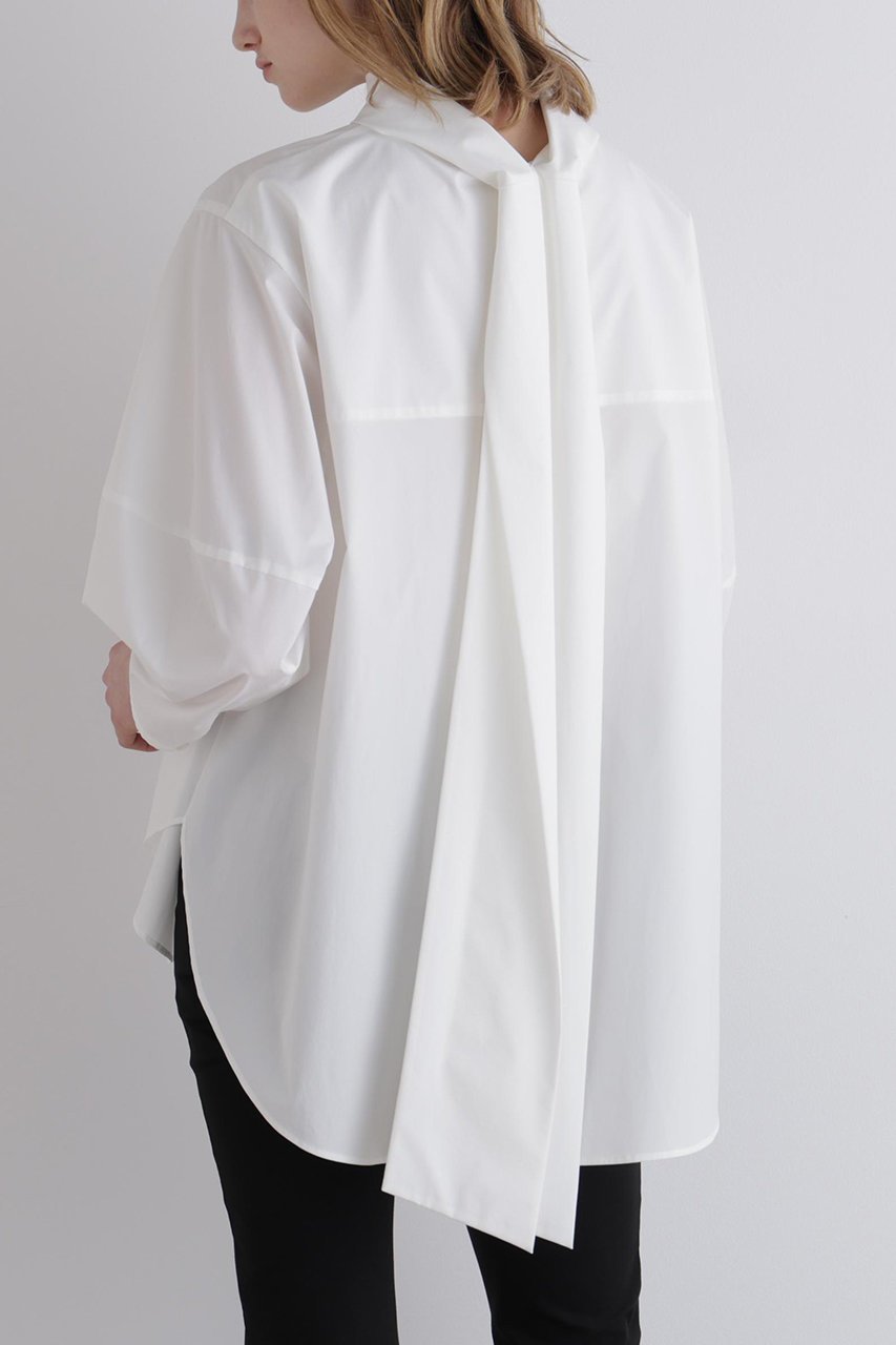 【ル フィル/LE PHIL】のSOLOTEXブロードボウタイブラウス 人気、トレンドファッション・服の通販 founy(ファニー) 　ファッション　Fashion　レディースファッション　Fashion for Women　トップス・カットソー　Cut & Sew Tops　シャツ・ブラウス・オフィスカジュアル　Elegant Blouses & Button-Ups　エレガント 上品　Elegant　シンプル　Simple, Minimal　スラックス　Slacks, Dress Pants　スリーブ　Sleeve, Long Sleeve / Short Sleeve　デニム　Denim, Jeans Material　フォルム　Silhouette, Form　ロング　Long, Long-Length　人気　Popular, Best Seller　定番　Standard, Basic Item　新作・新入荷　New Arrivals / New In　other-5|ID: prp329100004640147 ipo3291000000034826259