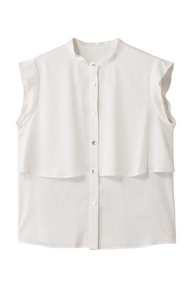 【アナイ/ANAYI】 バックサテンノースリーブブラウス人気、トレンドファッション・服の通販 founy(ファニー) ファッション Fashion レディースファッション Fashion for Women トップス・カットソー Cut & Sew Tops キャミソール&ノースリーブ Camisoles & Sleeveless Tops シャツ・ブラウス・オフィスカジュアル Elegant Blouses & Button-Ups バッグ Bags 2025年 2025 2025-2026秋冬・A/W Autumn/Winter 2025–26 AW25–26 サテン Satin, Glossy Fabric スタンド Stand Collar, Upright Stand ノースリーブ Sleeveless, No-Sleeve A/W・秋冬 Autumn/Winter |ID:prp329100004640148