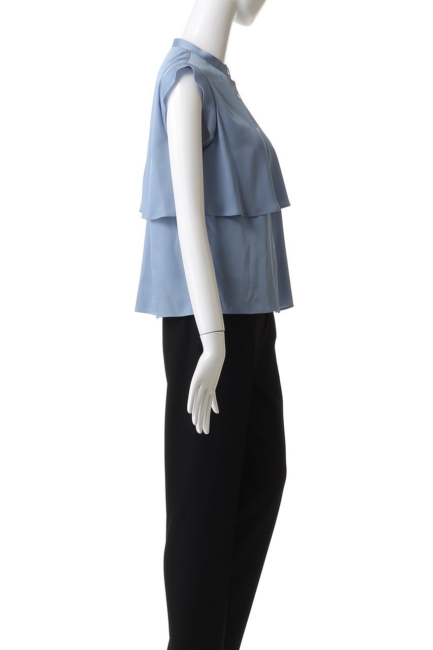 【アナイ/ANAYI】のバックサテンノースリーブブラウス 人気、トレンドファッション・服の通販 founy(ファニー) 　ファッション　Fashion　レディースファッション　Fashion for Women　トップス・カットソー　Cut & Sew Tops　キャミソール&ノースリーブ　Camisoles & Sleeveless Tops　シャツ・ブラウス・オフィスカジュアル　Elegant Blouses & Button-Ups　バッグ　Bags　2025年　2025　2025-2026秋冬・A/W　Autumn/Winter 2025–26 AW25–26　サテン　Satin, Glossy Fabric　スタンド　Stand Collar, Upright Stand　ノースリーブ　Sleeveless, No-Sleeve　A/W・秋冬　Autumn/Winter　other-3|ID: prp329100004640148 ipo3291000000033450033