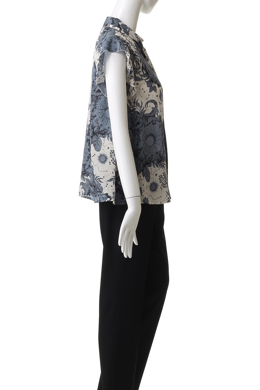 【アナイ/ANAYI】のコンスティレイションPTボウタイブラウス 人気、トレンドファッション・服の通販 founy(ファニー) 　ファッション　Fashion　レディースファッション　Fashion for Women　トップス・カットソー　Cut & Sew Tops　シャツ・ブラウス・オフィスカジュアル　Elegant Blouses & Button-Ups　なめらか　Smooth, Silky Texture　ショート　Short, Short Length　シルク　Silk, 100% Silk　シンプル　Simple, Minimal　スリーブ　Sleeve, Long Sleeve / Short Sleeve　フェミニン　Feminine, Girly　フラワー　Flower, Floral　プリント　Print, Printed Pattern　エレガント 上品　Elegant　other-3|ID: prp329100004640150 ipo3291000000035879605