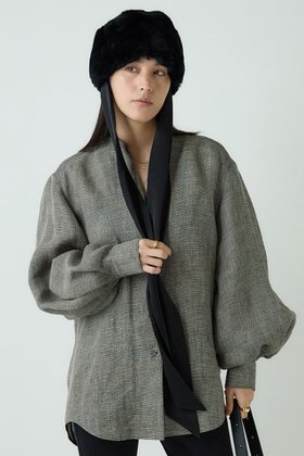 【カオス/Chaos】 リネンパンプキンスリーブブラウス人気、トレンドファッション・服の通販 founy(ファニー) ファッション Fashion レディースファッション Fashion for Women トップス・カットソー Cut & Sew Tops シャツ・ブラウス・オフィスカジュアル Elegant Blouses & Button-Ups シルケット Silket, Silky Cotton スリーブ Sleeve, Long Sleeve / Short Sleeve メッシュ Mesh, Net Fabric リネン Linen, Linen Fabric ロング Long, Long-Length 秋 Autumn |ID:prp329100004640153