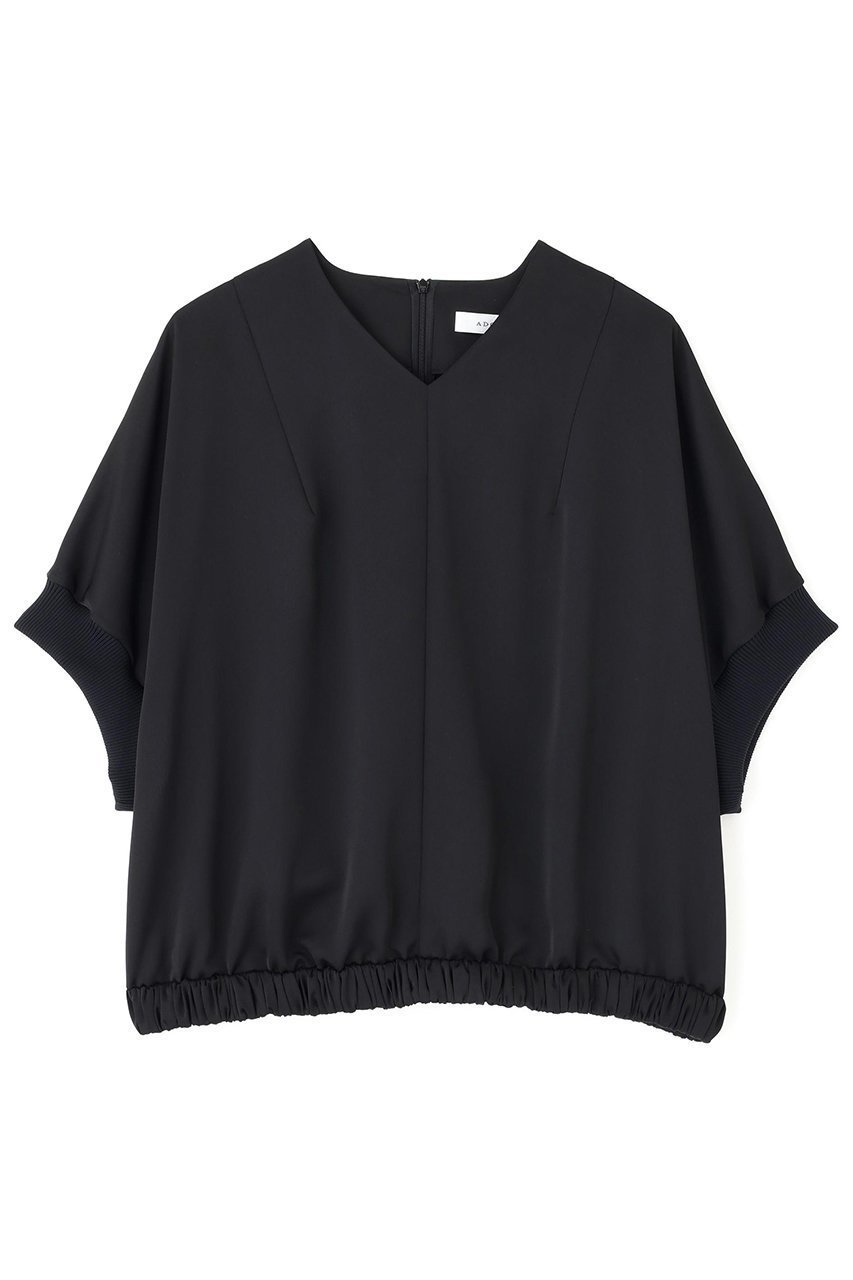 【アドーア/ADORE】のダルサテンブラウス インテリア・キッズ・メンズ・レディースファッション・服の通販 founy(ファニー) 　ファッション　Fashion　レディースファッション　Fashion for Women　トップス・カットソー　Cut & Sew Tops　シャツ・ブラウス・オフィスカジュアル　Elegant Blouses & Button-Ups　2025年　2025　2025-2026秋冬・A/W　Autumn/Winter 2025–26 AW25–26　おすすめ　Recommended / Our Picks　ギャザー　Gathered, Ruffled　サテン　Satin, Glossy Fabric　ショート　Short, Short Length　スリーブ　Sleeve, Long Sleeve / Short Sleeve　セットアップ　Set-Up, Coordinated Outfit　ドレープ　Drape, Draping Fabric　エレガント 上品　Elegant　A/W・秋冬　Autumn/Winter　ブラック|ID: prp329100004640154 ipo3291000000033450082