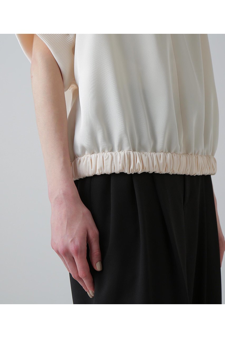 【アドーア/ADORE】のダルサテンブラウス 人気、トレンドファッション・服の通販 founy(ファニー) 　ファッション　Fashion　レディースファッション　Fashion for Women　トップス・カットソー　Cut & Sew Tops　シャツ・ブラウス・オフィスカジュアル　Elegant Blouses & Button-Ups　おすすめ　Recommended / Our Picks　ギャザー　Gathered, Ruffled　サテン　Satin, Glossy Fabric　ショート　Short, Short Length　スリーブ　Sleeve, Long Sleeve / Short Sleeve　セットアップ　Set-Up, Coordinated Outfit　ドレープ　Drape, Draping Fabric　エレガント 上品　Elegant　other-8|ID: prp329100004640154 ipo3291000000035859496