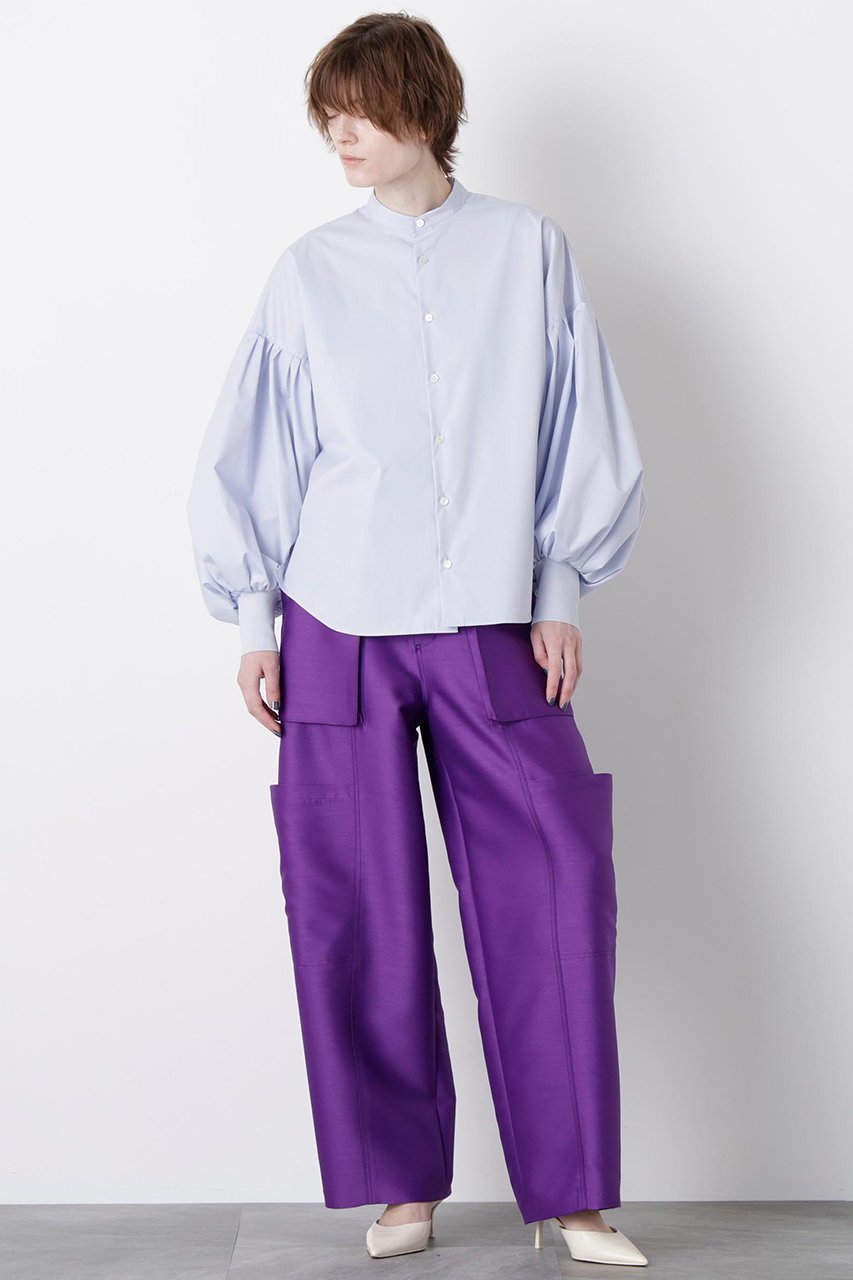 【ヒューエルミュージアム/hueLe Museum】の【STUMBLY】New Volume Sleeve Shirts 人気、トレンドファッション・服の通販 founy(ファニー) 　ファッション　Fashion　レディースファッション　Fashion for Women　トップス・カットソー　Cut & Sew Tops　シャツ・ブラウス・オフィスカジュアル　Elegant Blouses & Button-Ups　ボリューム袖・フリルスリーブブラウス　Voluminous & Ruffle Sleeves / Puffy Sleeve Tops　2025年　2025　2025-2026秋冬・A/W　Autumn/Winter 2025–26 AW25–26　カフス　Cuff Design　ギャザー　Gathered, Ruffled　クラシカル　Classical, Vintage-Inspired　スタンダード　Standard, Basic　スリーブ　Sleeve, Long Sleeve / Short Sleeve　タイプライター　Typewriter Fabric, Crisp Cotton　ドロップ　Drop Shoulder, Dropped Style　マニッシュ　Mannish, Boyish　ロング　Long, Long-Length　エレガント 上品　Elegant　A/W・秋冬　Autumn/Winter　other-2|ID: prp329100004640156 ipo3291000000033450108