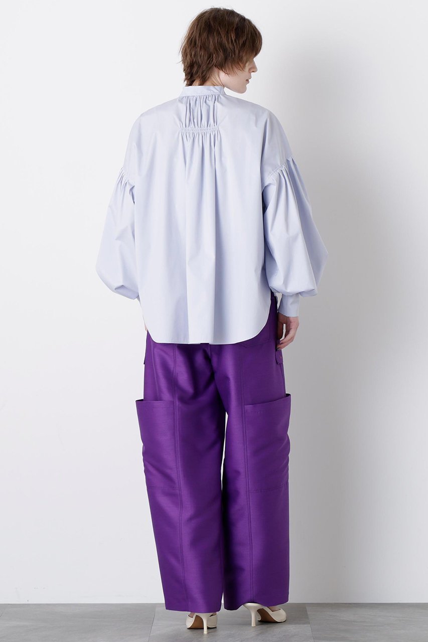 【ヒューエルミュージアム/hueLe Museum】の【STUMBLY】New Volume Sleeve Shirts 人気、トレンドファッション・服の通販 founy(ファニー) 　ファッション　Fashion　レディースファッション　Fashion for Women　トップス・カットソー　Cut & Sew Tops　シャツ・ブラウス・オフィスカジュアル　Elegant Blouses & Button-Ups　ボリューム袖・フリルスリーブブラウス　Voluminous & Ruffle Sleeves / Puffy Sleeve Tops　2025年　2025　2025-2026秋冬・A/W　Autumn/Winter 2025–26 AW25–26　カフス　Cuff Design　ギャザー　Gathered, Ruffled　クラシカル　Classical, Vintage-Inspired　スタンダード　Standard, Basic　スリーブ　Sleeve, Long Sleeve / Short Sleeve　タイプライター　Typewriter Fabric, Crisp Cotton　ドロップ　Drop Shoulder, Dropped Style　マニッシュ　Mannish, Boyish　ロング　Long, Long-Length　エレガント 上品　Elegant　A/W・秋冬　Autumn/Winter　other-4|ID: prp329100004640156 ipo3291000000033450110