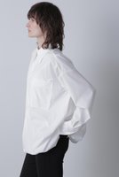 【ヒューエルミュージアム/hueLe Museum】の【STUMBLY】Baloon Silhouette Shirts 人気、トレンドファッション・服の通販 founy(ファニー) ファッション Fashion レディースファッション Fashion for Women トップス・カットソー Cut & Sew Tops シャツ・ブラウス・オフィスカジュアル Elegant Blouses & Button-Ups 2025年 2025 2025-2026秋冬・A/W Autumn/Winter 2025–26 AW25–26 カフス Cuff Design スリーブ Sleeve, Long Sleeve / Short Sleeve ダブル Double, Double-Breasted バルーン Balloon, Balloon Silhouette ブラウジング Blouson Silhouette, Cinched Waist ロング Long, Long-Length A/W・秋冬 Autumn/Winter |ID:prp329100004640158