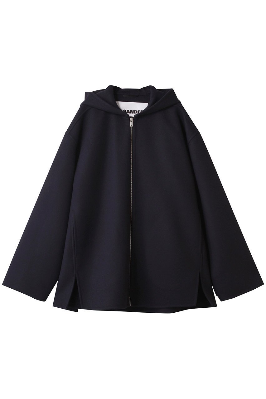 【ジル サンダー/JIL SANDER】のフーディージャケット インテリア・キッズ・メンズ・レディースファッション・服の通販 founy(ファニー) 　ファッション　Fashion　レディースファッション　Fashion for Women　アウター　Coat / Outerwear Collection　コート・ロングコート・ピーコート　Long Coats, Peacoats & More　レディースジャケット・軽アウター　Jackets　2025年　2025　2025-2026秋冬・A/W　Autumn/Winter 2025–26 AW25–26　ショート　Short, Short Length　シンプル　Simple, Minimal　トレンド　Trend, Trending Now　ベーシック　Basic, Essential　A/W・秋冬　Autumn/Winter　ミッドナイト|ID: prp329100004640162 ipo3291000000033450153