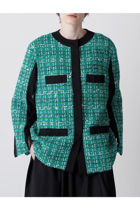 【ヒューエルミュージアム/hueLe Museum】の【hLM】LINTONツイードジャケット 人気、トレンドファッション・服の通販 founy(ファニー) ファッション Fashion レディースファッション Fashion for Women アウター Coat / Outerwear Collection レディースジャケット・軽アウター Jackets 2025年 2025 2025-2026秋冬・A/W Autumn/Winter 2025–26 AW25–26 エレガント 上品 Elegant クラシカル Classical, Vintage-Inspired ジャケット Jacket, Outerwear ツイード Twill, Twill Weave トレンド Trend, Trending Now モダン Modern, Contemporary A/W・秋冬 Autumn/Winter |ID:prp329100004640168