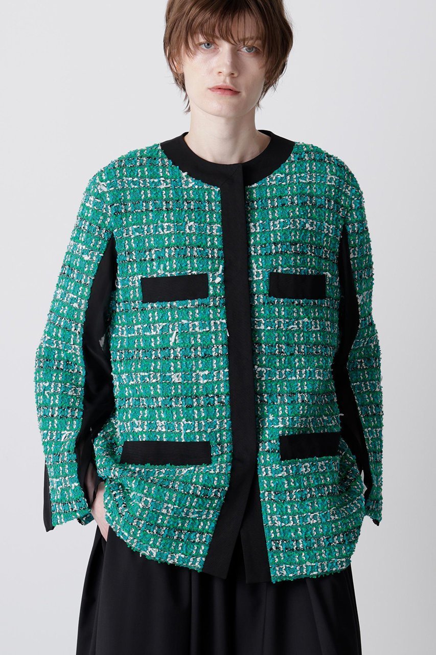 【ヒューエルミュージアム/hueLe Museum】の【hLM】LINTONツイードジャケット 人気、トレンドファッション・服の通販 founy(ファニー) 　ファッション　Fashion　レディースファッション　Fashion for Women　アウター　Coat / Outerwear Collection　レディースジャケット・軽アウター　Jackets　エレガント 上品　Elegant　クラシカル　Classical, Vintage-Inspired　ジャケット　Jacket, Outerwear　ツイード　Twill, Twill Weave　トレンド　Trend, Trending Now　モダン　Modern, Contemporary　 other-1|ID: prp329100004640168 ipo3291000000035694455