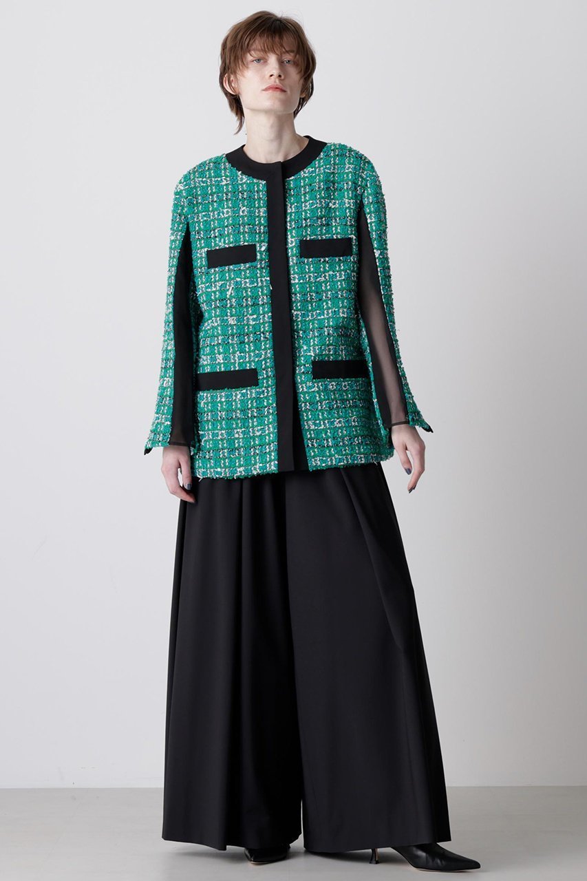 【ヒューエルミュージアム/hueLe Museum】の【hLM】LINTONツイードジャケット 人気、トレンドファッション・服の通販 founy(ファニー) 　ファッション　Fashion　レディースファッション　Fashion for Women　アウター　Coat / Outerwear Collection　レディースジャケット・軽アウター　Jackets　エレガント 上品　Elegant　クラシカル　Classical, Vintage-Inspired　ジャケット　Jacket, Outerwear　ツイード　Twill, Twill Weave　トレンド　Trend, Trending Now　モダン　Modern, Contemporary　other-3|ID: prp329100004640168 ipo3291000000035694458