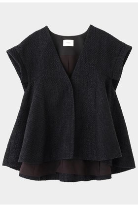 【ル フィル/LE PHIL】 ロービングツイードフレアジレ人気、トレンドファッション・服の通販 founy(ファニー) ファッション Fashion レディースファッション Fashion for Women アウター Coat / Outerwear Collection レディースジャケット・軽アウター Jackets 2025年 2025 2025-2026秋冬・A/W Autumn/Winter 2025–26 AW25–26 エレガント 上品 Elegant ジャケット Jacket, Outerwear スリーブ Sleeve, Long Sleeve / Short Sleeve ビッグ Big, Oversized フレア Flare, Flared A/W・秋冬 Autumn/Winter |ID:prp329100004640170