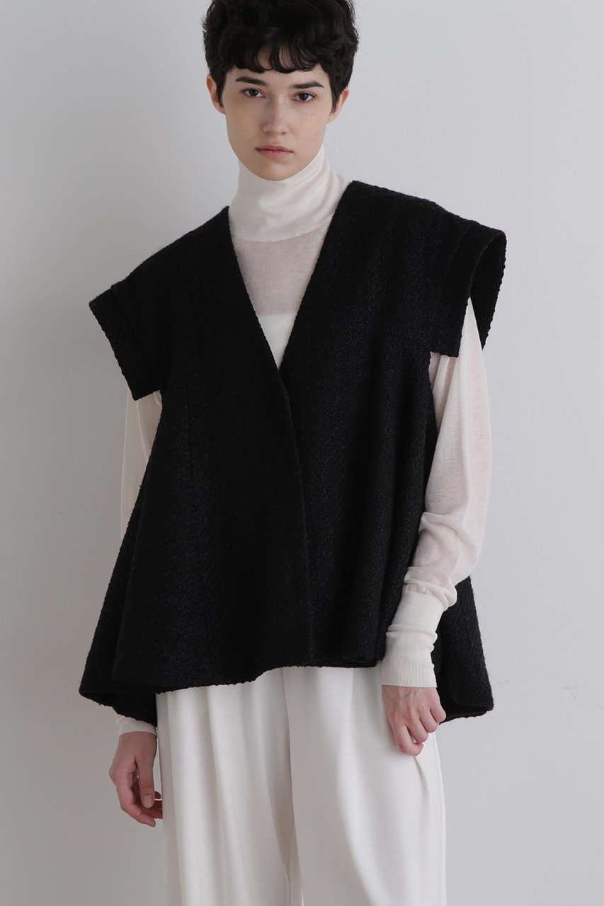 【ル フィル/LE PHIL】のロービングツイードフレアジレ 人気、トレンドファッション・服の通販 founy(ファニー) 　ファッション　Fashion　レディースファッション　Fashion for Women　アウター　Coat / Outerwear Collection　レディースジャケット・軽アウター　Jackets　2025年　2025　2025-2026秋冬・A/W　Autumn/Winter 2025–26 AW25–26　エレガント 上品　Elegant　ジャケット　Jacket, Outerwear　スリーブ　Sleeve, Long Sleeve / Short Sleeve　ビッグ　Big, Oversized　フレア　Flare, Flared　A/W・秋冬　Autumn/Winter　other-2|ID: prp329100004640170 ipo3291000000033450237