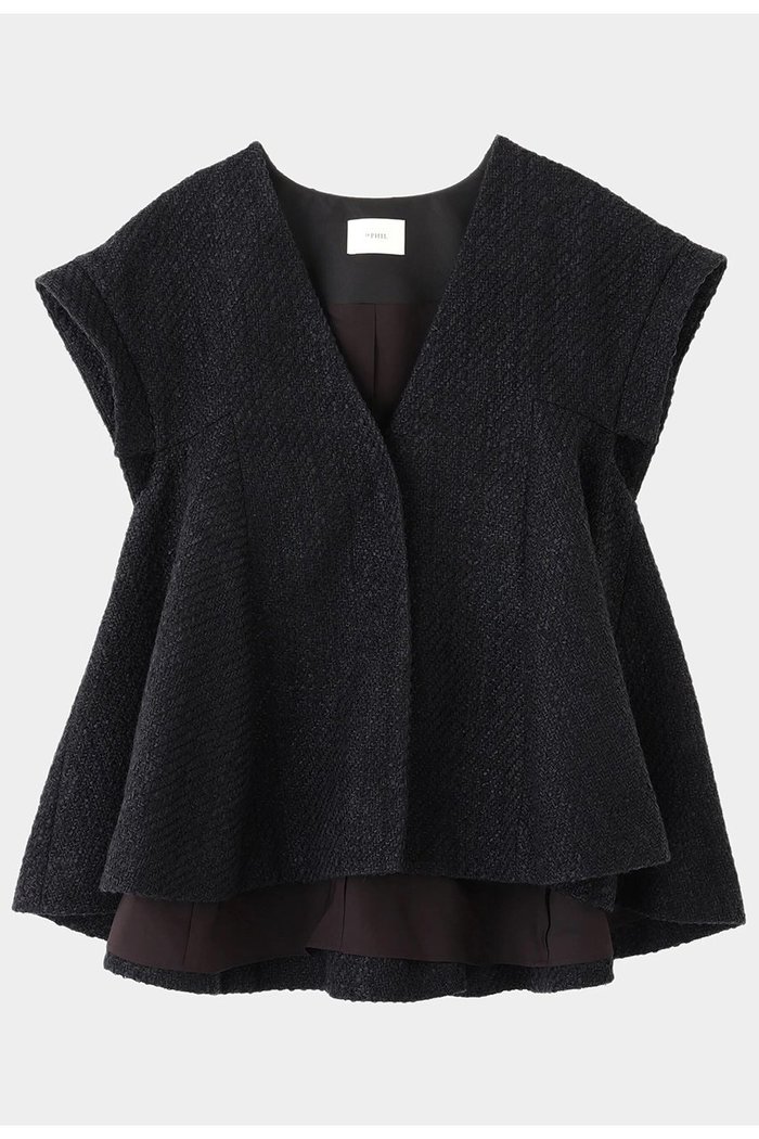 【ル フィル/LE PHIL】のロービングツイードフレアジレ インテリア・キッズ・メンズ・レディースファッション・服の通販 founy(ファニー) https://founy.com/ ファッション Fashion レディースファッション Fashion for Women アウター Coat / Outerwear Collection レディースジャケット・軽アウター Jackets エレガント 上品 Elegant ジャケット Jacket, Outerwear スリーブ Sleeve, Long Sleeve / Short Sleeve ビッグ Big, Oversized フレア Flare, Flared ベスト Vest, Waistcoat |ID: prp329100004640170 ipo3291000000035694464