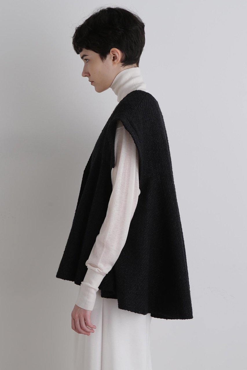 【ル フィル/LE PHIL】のロービングツイードフレアジレ 人気、トレンドファッション・服の通販 founy(ファニー) 　ファッション　Fashion　レディースファッション　Fashion for Women　アウター　Coat / Outerwear Collection　レディースジャケット・軽アウター　Jackets　エレガント 上品　Elegant　ジャケット　Jacket, Outerwear　スリーブ　Sleeve, Long Sleeve / Short Sleeve　ビッグ　Big, Oversized　フレア　Flare, Flared　ベスト　Vest, Waistcoat　other-4|ID: prp329100004640170 ipo3291000000035694468