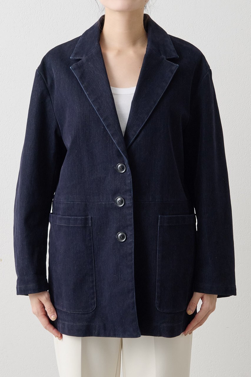 【ウィムガゼット/Whim Gazette】の【THE PAUSE】フロッキーデニムジャケット 人気、トレンドファッション・服の通販 founy(ファニー) 　ファッション　Fashion　レディースファッション　Fashion for Women　アウター　Coat / Outerwear Collection　レディースジャケット・軽アウター　Jackets　デニムジャケット / カジュアルアウター　Denim Jackets　2025年　2025　2025-2026秋冬・A/W　Autumn/Winter 2025–26 AW25–26　クール　Cool, Chic　ジャケット　Jacket, Outerwear　デニム　Denim, Jeans Material　ビンテージ　Vintage, Retro Style　ボックス　Boxy, Box Shape　A/W・秋冬　Autumn/Winter　other-6|ID: prp329100004640173 ipo3291000000033450270
