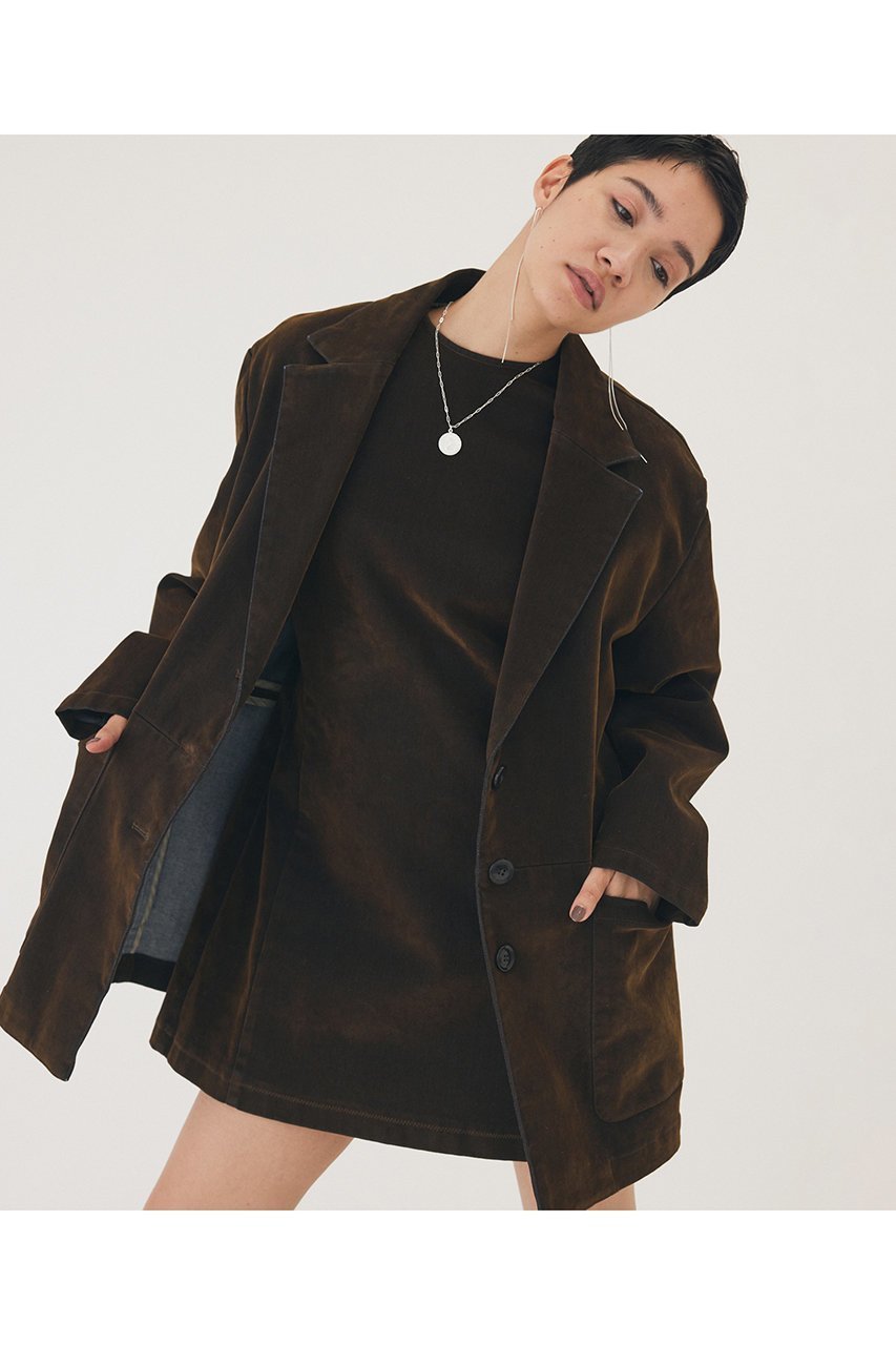 【ウィムガゼット/Whim Gazette】の【THE PAUSE】フロッキーデニムジャケット 人気、トレンドファッション・服の通販 founy(ファニー) 　ファッション　Fashion　レディースファッション　Fashion for Women　アウター　Coat / Outerwear Collection　レディースジャケット・軽アウター　Jackets　デニムジャケット / カジュアルアウター　Denim Jackets　クール　Cool, Chic　ジャケット　Jacket, Outerwear　デニム　Denim, Jeans Material　ビンテージ　Vintage, Retro Style　ボックス　Boxy, Box Shape　other-6|ID: prp329100004640173 ipo3291000000035713028