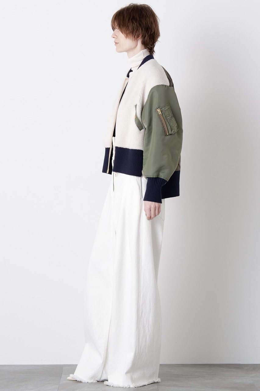 【ヒューエルミュージアム/hueLe Museum】の【STUMBLY】Boa / Quilted MA-1 Combination 人気、トレンドファッション・服の通販 founy(ファニー) 　ファッション　Fashion　レディースファッション　Fashion for Women　アウター　Coat / Outerwear Collection　レディースジャケット・軽アウター　Jackets　MA-1ジャケット　MA-1 Bomber Jackets / Flight Jackets　2025年　2025　2025-2026秋冬・A/W　Autumn/Winter 2025–26 AW25–26　キルト　Quilt, Quilted Fabric　ジャケット　Jacket, Outerwear　スリット　Slit, Slit Detail　ドッキング　Docking, Mixed Material　フロント　Front, Front Design　ブルゾン　Blouson, Bomber Jacket　モダン　Modern, Contemporary　A/W・秋冬　Autumn/Winter　other-3|ID: prp329100004640181 ipo3291000000033450341