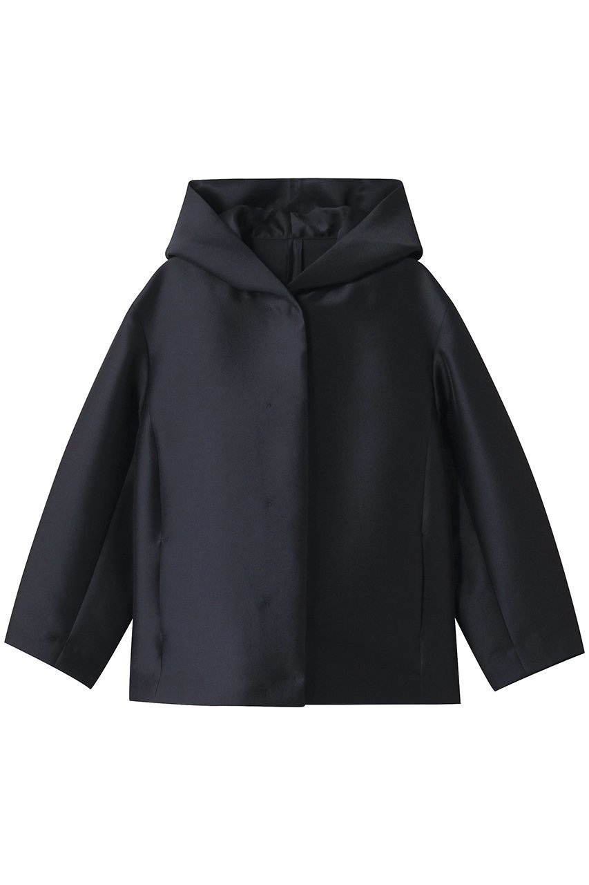 【エムフィル/M Fil】のシルキーWクロス フード付パーカー インテリア・キッズ・メンズ・レディースファッション・服の通販 founy(ファニー) 　ファッション　Fashion　レディースファッション　Fashion for Women　アウター　Coat / Outerwear Collection　レディースジャケット・軽アウター　Jackets　ブルゾンジャケット・スポーティアウター　Blouson Jackets　なめらか　Smooth, Silky Texture　エレガント 上品　Elegant　ジャケット　Jacket, Outerwear　ダブル　Double, Double-Breasted　デニム　Denim, Jeans Material　パーカー　Hoodie, Parka　ブルゾン　Blouson, Bomber Jacket　ネイビー|ID: prp329100004640185 ipo3291000000035346248