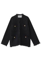 【アダワス/ADAWAS】のTWEED ニットジャケット ブラック|ID: prp329100004640186 ipo3291000000033450387