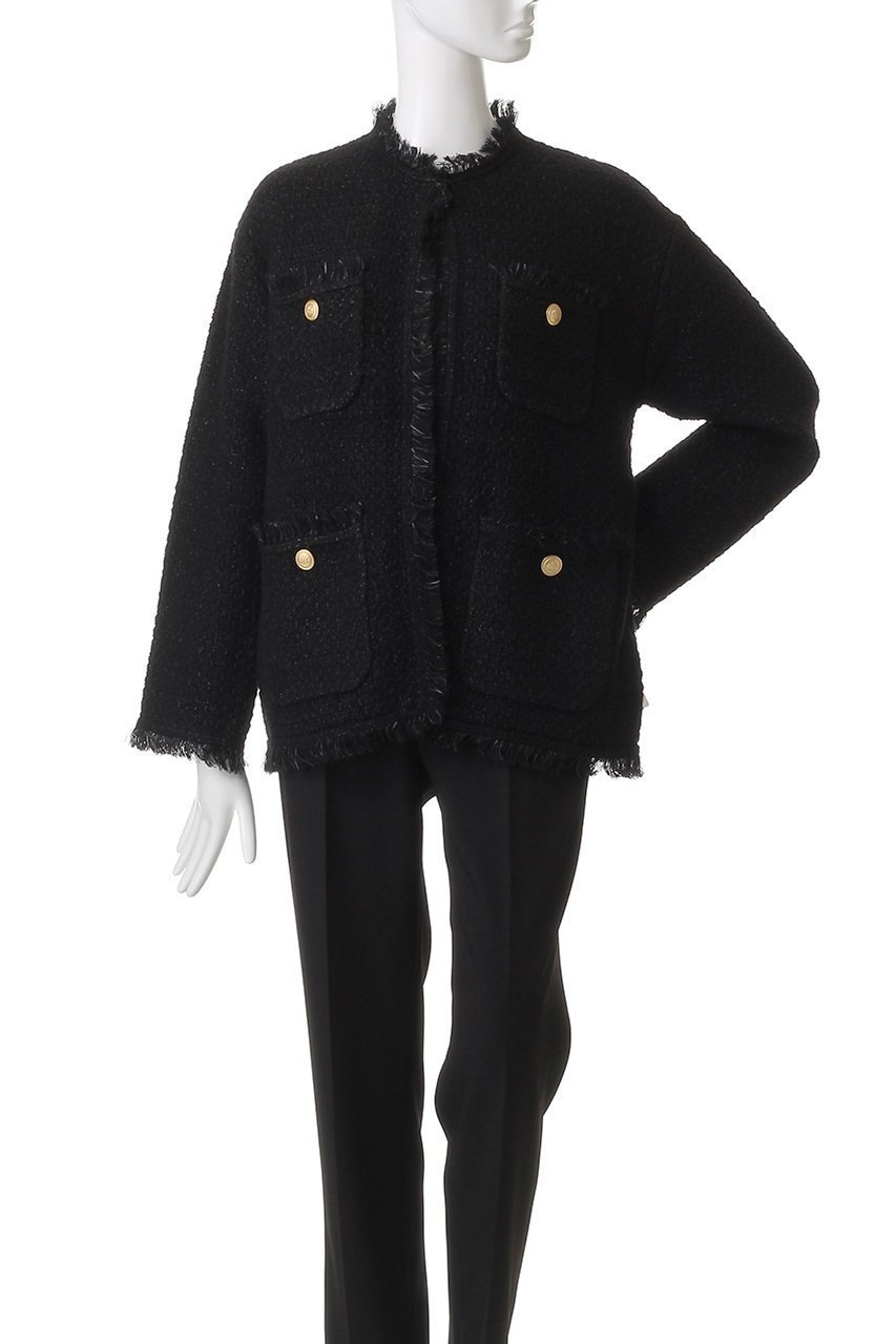 【アダワス/ADAWAS】のTWEED ニットジャケット 人気、トレンドファッション・服の通販 founy(ファニー) 　ファッション　Fashion　レディースファッション　Fashion for Women　アウター　Coat / Outerwear Collection　レディースジャケット・軽アウター　Jackets　ブルゾンジャケット・スポーティアウター　Blouson Jackets　2025年　2025　2025-2026秋冬・A/W　Autumn/Winter 2025–26 AW25–26　ジャケット　Jacket, Outerwear　ツイード　Twill, Twill Weave　フリンジ　Fringe, Tassel　ブルゾン　Blouson, Bomber Jacket　ミックス　Mix, Mixed Style　リュクス　Luxury, Elegant, High-End, Chic　リラックス　Relax, Relaxed Fit　エレガント 上品　Elegant　A/W・秋冬　Autumn/Winter　other-2|ID: prp329100004640186 ipo3291000000033450388