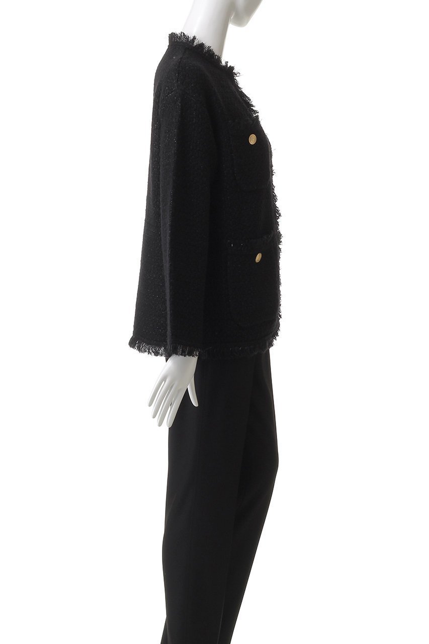 【アダワス/ADAWAS】のTWEED ニットジャケット 人気、トレンドファッション・服の通販 founy(ファニー) 　ファッション　Fashion　レディースファッション　Fashion for Women　アウター　Coat / Outerwear Collection　レディースジャケット・軽アウター　Jackets　ブルゾンジャケット・スポーティアウター　Blouson Jackets　2025年　2025　2025-2026秋冬・A/W　Autumn/Winter 2025–26 AW25–26　ジャケット　Jacket, Outerwear　ツイード　Twill, Twill Weave　フリンジ　Fringe, Tassel　ブルゾン　Blouson, Bomber Jacket　ミックス　Mix, Mixed Style　リュクス　Luxury, Elegant, High-End, Chic　リラックス　Relax, Relaxed Fit　エレガント 上品　Elegant　A/W・秋冬　Autumn/Winter　other-3|ID: prp329100004640186 ipo3291000000033450389