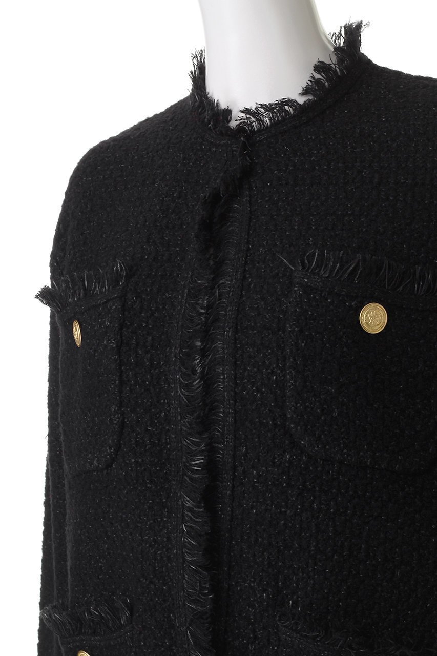 【アダワス/ADAWAS】のTWEED ニットジャケット 人気、トレンドファッション・服の通販 founy(ファニー) 　ファッション　Fashion　レディースファッション　Fashion for Women　アウター　Coat / Outerwear Collection　レディースジャケット・軽アウター　Jackets　ブルゾンジャケット・スポーティアウター　Blouson Jackets　2025年　2025　2025-2026秋冬・A/W　Autumn/Winter 2025–26 AW25–26　ジャケット　Jacket, Outerwear　ツイード　Twill, Twill Weave　フリンジ　Fringe, Tassel　ブルゾン　Blouson, Bomber Jacket　ミックス　Mix, Mixed Style　リュクス　Luxury, Elegant, High-End, Chic　リラックス　Relax, Relaxed Fit　エレガント 上品　Elegant　A/W・秋冬　Autumn/Winter　other-5|ID: prp329100004640186 ipo3291000000033450391