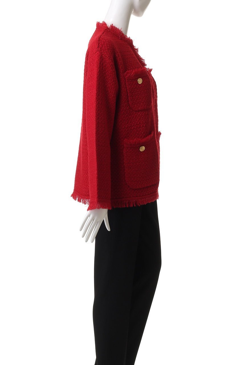 【アダワス/ADAWAS】のTWEED ニットジャケット 人気、トレンドファッション・服の通販 founy(ファニー) 　ファッション　Fashion　レディースファッション　Fashion for Women　アウター　Coat / Outerwear Collection　レディースジャケット・軽アウター　Jackets　ブルゾンジャケット・スポーティアウター　Blouson Jackets　ジャケット　Jacket, Outerwear　ツイード　Twill, Twill Weave　フリンジ　Fringe, Tassel　ブルゾン　Blouson, Bomber Jacket　ミックス　Mix, Mixed Style　リュクス　Luxury, Elegant, High-End, Chic　リラックス　Relax, Relaxed Fit　エレガント 上品　Elegant　other-3|ID: prp329100004640186 ipo3291000000034046649