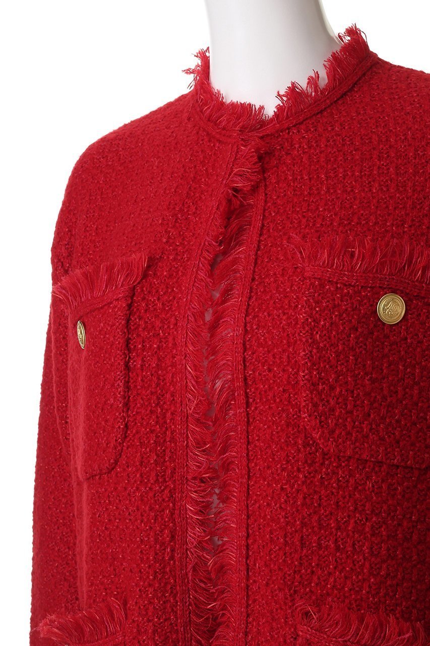 【アダワス/ADAWAS】のTWEED ニットジャケット 人気、トレンドファッション・服の通販 founy(ファニー) 　ファッション　Fashion　レディースファッション　Fashion for Women　アウター　Coat / Outerwear Collection　レディースジャケット・軽アウター　Jackets　ブルゾンジャケット・スポーティアウター　Blouson Jackets　ジャケット　Jacket, Outerwear　ツイード　Twill, Twill Weave　フリンジ　Fringe, Tassel　ブルゾン　Blouson, Bomber Jacket　ミックス　Mix, Mixed Style　リュクス　Luxury, Elegant, High-End, Chic　リラックス　Relax, Relaxed Fit　エレガント 上品　Elegant　other-5|ID: prp329100004640186 ipo3291000000034046651