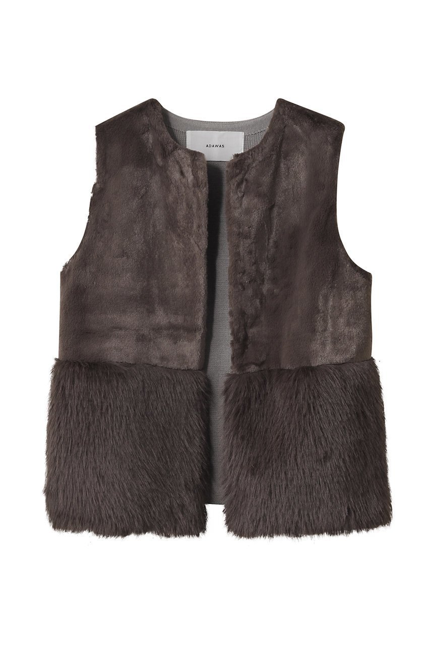 【アダワス/ADAWAS】のFAUX-FUR パネルベスト インテリア・キッズ・メンズ・レディースファッション・服の通販 founy(ファニー) 　ファッション　Fashion　レディースファッション　Fashion for Women　アウター　Coat / Outerwear Collection　レディースジャケット・軽アウター　Jackets　2025年　2025　2025-2026秋冬・A/W　Autumn/Winter 2025–26 AW25–26　ジャケット　Jacket, Outerwear　バランス　Balance, Style Balance　フロント　Front, Front Design　ベスト　Vest, Waistcoat　ミドル　Middle Length, Mid Height　モダン　Modern, Contemporary　A/W・秋冬　Autumn/Winter　トープ|ID: prp329100004640187 ipo3291000000033450405