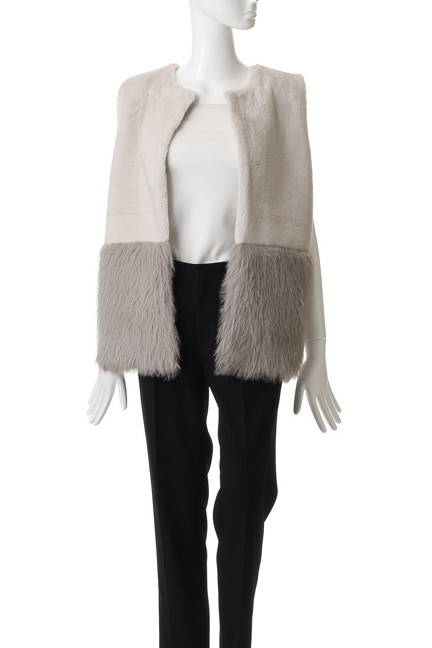 【アダワス/ADAWAS】のFAUX-FUR パネルベスト 人気、トレンドファッション・服の通販 founy(ファニー) 　ファッション　Fashion　レディースファッション　Fashion for Women　アウター　Coat / Outerwear Collection　レディースジャケット・軽アウター　Jackets　2025年　2025　2025-2026秋冬・A/W　Autumn/Winter 2025–26 AW25–26　ジャケット　Jacket, Outerwear　バランス　Balance, Style Balance　フロント　Front, Front Design　ベスト　Vest, Waistcoat　ミドル　Middle Length, Mid Height　モダン　Modern, Contemporary　A/W・秋冬　Autumn/Winter　other-2|ID: prp329100004640187 ipo3291000000033450407