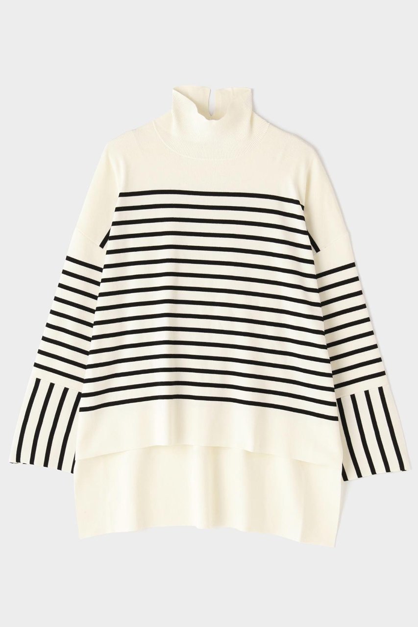 【ル フィル/LE PHIL】のボーダーニット インテリア・キッズ・メンズ・レディースファッション・服の通販 founy(ファニー) 　ファッション　Fashion　レディースファッション　Fashion for Women　トップス・カットソー　Cut & Sew Tops　ニット　Knit Tops & Sweaters　カジュアルプルオーバー・ニットトップス　Pullovers & Knit Tops / Casual Pullovers　ボーダー　Border, Stripe　ホワイト|ID: prp329100004640188 ipo3291000000036544775