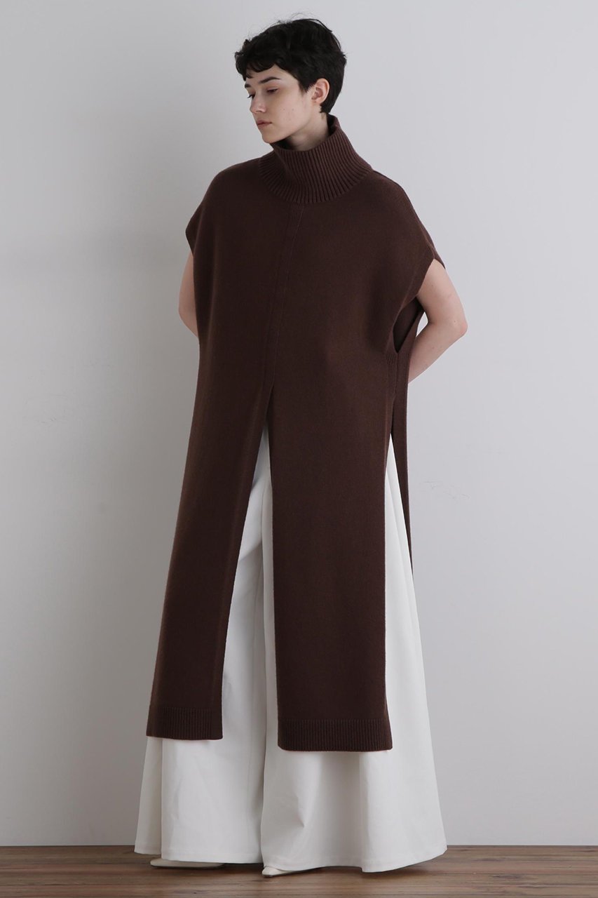 【ル フィル/LE PHIL】のウールミドルゲージロングジレ 人気、トレンドファッション・服の通販 founy(ファニー) 　ファッション　Fashion　レディースファッション　Fashion for Women　トップス・カットソー　Cut & Sew Tops　ニット　Knit Tops & Sweaters　ベスト&ジレ / 重ね着スタイル　Vests & Gilets　カジュアルプルオーバー・ニットトップス　Pullovers & Knit Tops / Casual Pullovers　スリット　Slit, Slit Detail　ドレス　Dress, One-Piece　フロント　Front, Front Design　マキシ　Maxi, Full Length　other-3|ID: prp329100004640189 ipo3291000000035534785