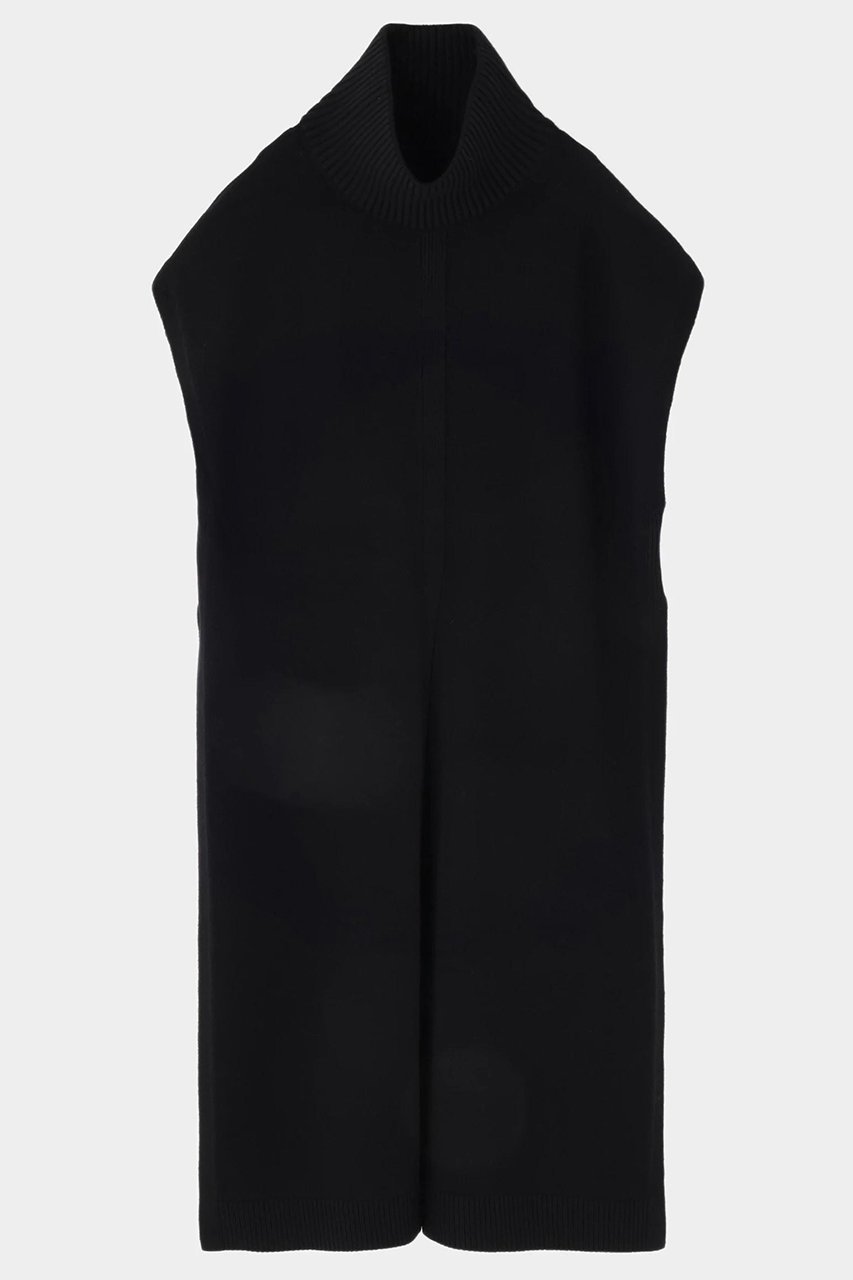 【ル フィル/LE PHIL】のウールミドルゲージロングジレ インテリア・キッズ・メンズ・レディースファッション・服の通販 founy(ファニー) 　ファッション　Fashion　レディースファッション　Fashion for Women　トップス・カットソー　Cut & Sew Tops　ニット　Knit Tops & Sweaters　ベスト&ジレ / 重ね着スタイル　Vests & Gilets　カジュアルプルオーバー・ニットトップス　Pullovers & Knit Tops / Casual Pullovers　スリット　Slit, Slit Detail　ドレス　Dress, One-Piece　フロント　Front, Front Design　マキシ　Maxi, Full Length　ブラック|ID: prp329100004640189 ipo3291000000036544793