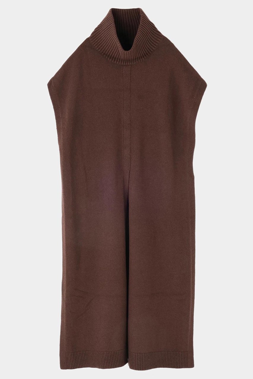 【ル フィル/LE PHIL】のウールミドルゲージロングジレ インテリア・キッズ・メンズ・レディースファッション・服の通販 founy(ファニー) 　ファッション　Fashion　レディースファッション　Fashion for Women　トップス・カットソー　Cut & Sew Tops　ニット　Knit Tops & Sweaters　ベスト&ジレ / 重ね着スタイル　Vests & Gilets　カジュアルプルオーバー・ニットトップス　Pullovers & Knit Tops / Casual Pullovers　スリット　Slit, Slit Detail　ドレス　Dress, One-Piece　フロント　Front, Front Design　マキシ　Maxi, Full Length　ブラウン|ID: prp329100004640189 ipo3291000000036544796