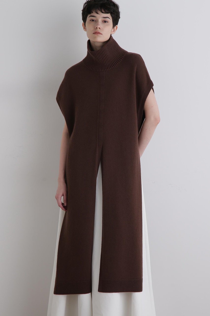 【ル フィル/LE PHIL】のウールミドルゲージロングジレ 人気、トレンドファッション・服の通販 founy(ファニー) 　ファッション　Fashion　レディースファッション　Fashion for Women　トップス・カットソー　Cut & Sew Tops　ニット　Knit Tops & Sweaters　ベスト&ジレ / 重ね着スタイル　Vests & Gilets　カジュアルプルオーバー・ニットトップス　Pullovers & Knit Tops / Casual Pullovers　スリット　Slit, Slit Detail　ドレス　Dress, One-Piece　フロント　Front, Front Design　マキシ　Maxi, Full Length　other-2|ID: prp329100004640189 ipo3291000000036618082