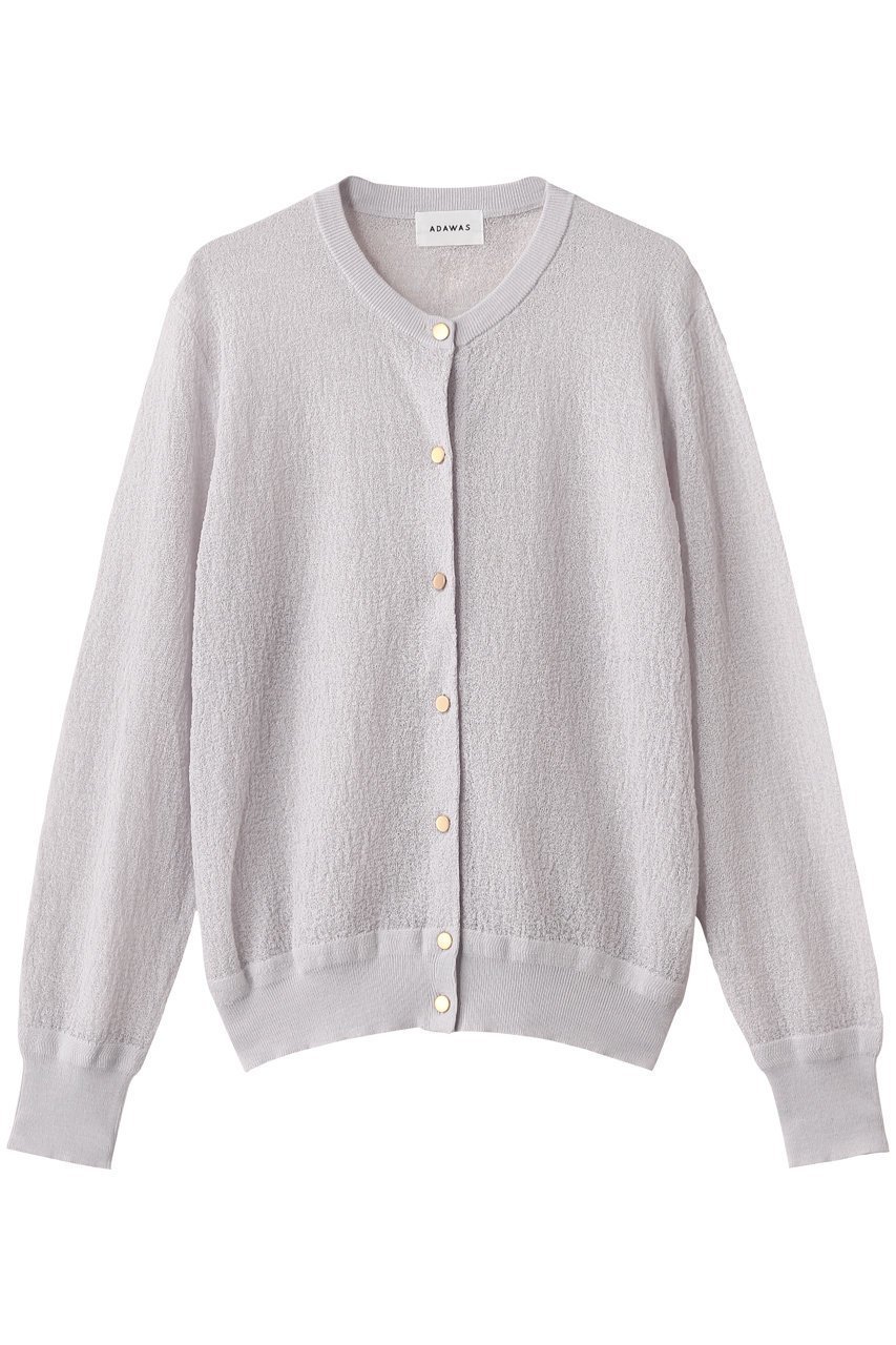 【アダワス/ADAWAS】のセミシアー カーディガン 人気、トレンドファッション・服の通販 founy(ファニー) 　ファッション　Fashion　レディースファッション　Fashion for Women　トップス・カットソー　Cut & Sew Tops　ニット　Knit Tops & Sweaters　カーディガン・羽織り　Layered Style Cardigans　カーディガン　Cardigan, Knitwear　シアー　Sheer, See-Through　エレガント 上品　Elegant　無地　Plain, Solid Color　 other-1|ID: prp329100004640191 ipo3291000000035938495