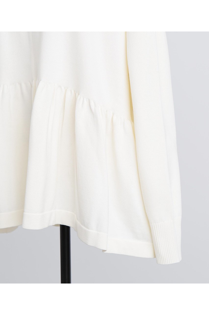 【ヒューエルミュージアム/hueLe Museum】の【hLM】フレアニット 人気、トレンドファッション・服の通販 founy(ファニー) 　ファッション　Fashion　レディースファッション　Fashion for Women　トップス・カットソー　Cut & Sew Tops　ニット　Knit Tops & Sweaters　カジュアルプルオーバー・ニットトップス　Pullovers & Knit Tops / Casual Pullovers　ギャザー　Gathered, Ruffled　トレンド　Trend, Trending Now　フォルム　Silhouette, Form　フレア　Flare, Flared　ペプラム　Peplum, Flared Hem　other-4|ID: prp329100004640192 ipo3291000000034628362